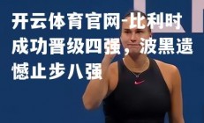 开云体育官网-比利时成功晋级四强，波黑遗憾止步八强