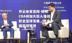 开云体育官网-姚明：CBA将加大投入推动职业篮球发展，传承中国篮球梦想